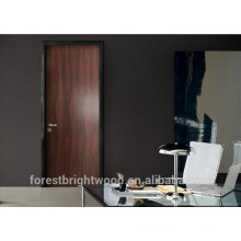 Квартира облицовки черного грецкого ореха деревянная офисная межкомнатные двери
